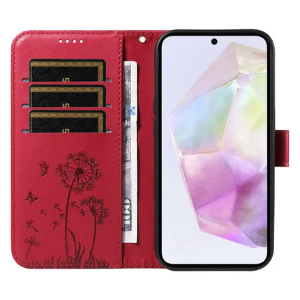 For Samsung Galaxy A36 5G Leather Case Wallet Phone Cover Dandelion Imprint