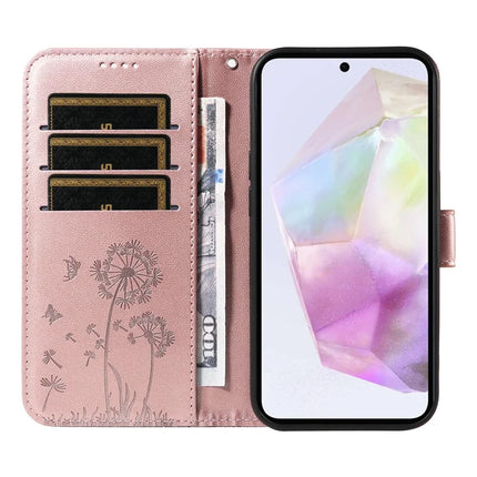 For Samsung Galaxy A36 5G Leather Case Wallet Phone Cover Dandelion Imprint