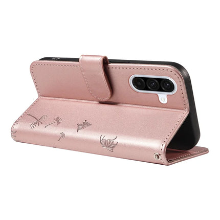 For Samsung Galaxy A36 5G Leather Case Wallet Phone Cover Dandelion Imprint