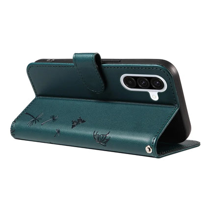 For Samsung Galaxy A36 5G Leather Case Wallet Phone Cover Dandelion Imprint