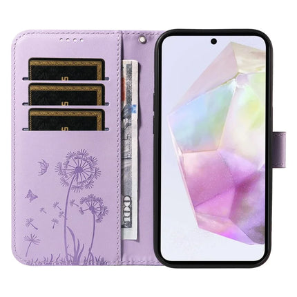 For Samsung Galaxy A36 5G Leather Case Wallet Phone Cover Dandelion Imprint