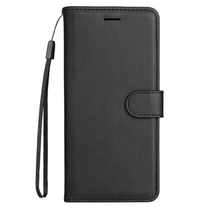 For Honor Magic7 5G Case Solid Color Leather Mobile Cover Wallet Stand with Strap