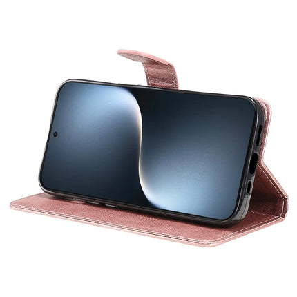 For Honor Magic7 5G Case Solid Color Leather Mobile Cover Wallet Stand with Strap