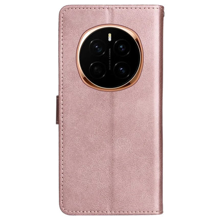 For Honor Magic7 5G Case Solid Color Leather Mobile Cover Wallet Stand with Strap