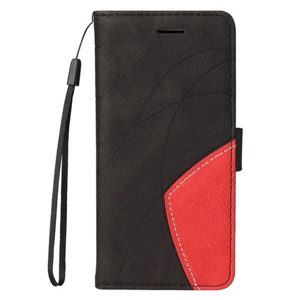 For Honor Magic7 5G Leather Case Wallet Stand Color Splicing Phone Cover