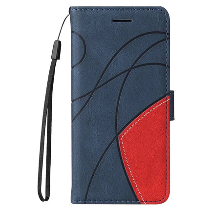 For Honor Magic7 5G Leather Case Wallet Stand Color Splicing Phone Cover