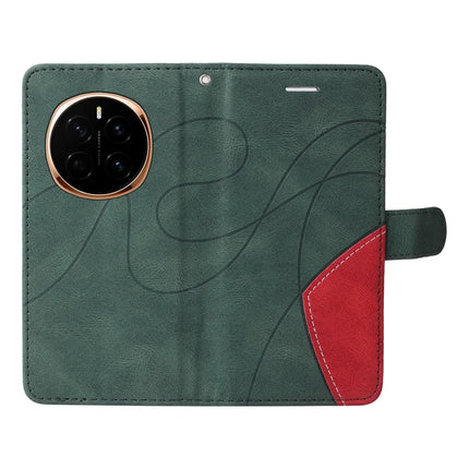 For Honor Magic7 5G Leather Case Wallet Stand Color Splicing Phone Cover