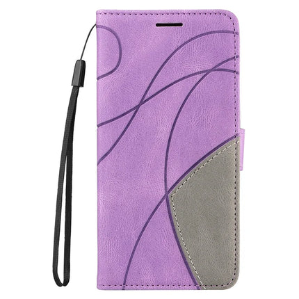 For Honor Magic7 5G Leather Case Wallet Stand Color Splicing Phone Cover