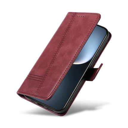 For Honor Magic7 5G Wallet Phone Case T-Shape Lines Leather Cover
