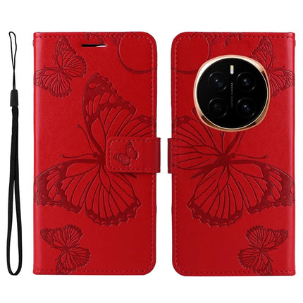 For Honor Magic7 5G Case Butterfly Leather Phone Cover - Red