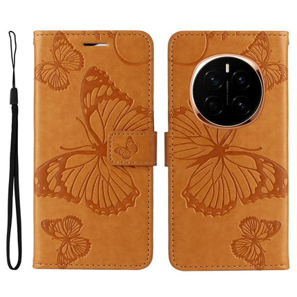 For Honor Magic7 5G Case Butterfly Leather Phone Cover - Yellow