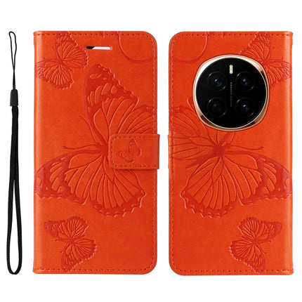 For Honor Magic7 5G Case Butterfly Leather Phone Cover - Orange