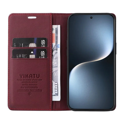 YIKATU YK-001 For Honor Magic7 5G Wallet Case Card Slot Stand Leather Phone Cover