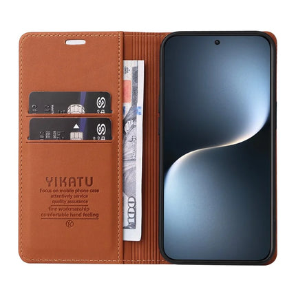 YIKATU YK-001 For Honor Magic7 5G Wallet Case Card Slot Stand Leather Phone Cover