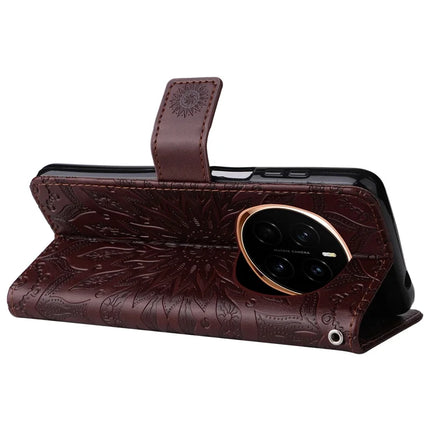 For Honor Magic7 5G Case Sunflower Leather Wallet Phone Cover