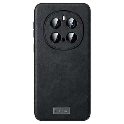 SULADA For Honor Magic7 Pro 5G Case PU Leather + TPU + PC Back Phone Cover - Black