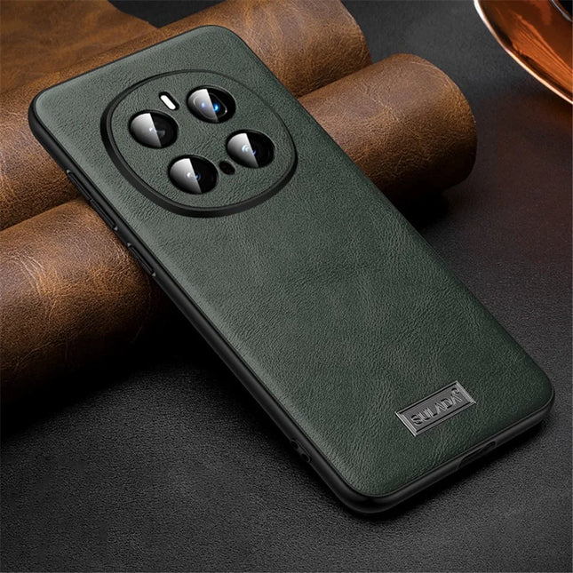 SULADA For Honor Magic7 Pro 5G Case PU Leather + TPU + PC Back Phone Cover - Green