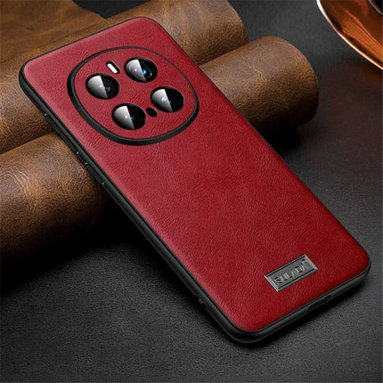 SULADA For Honor Magic7 Pro 5G Case PU Leather + TPU + PC Back Phone Cover - Red