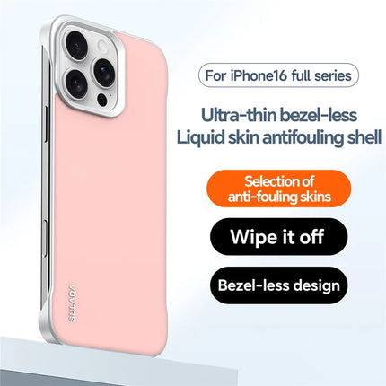 SULADA For iPhone 16 Pro Max Case Frameless PU + PC Back Phone Cover