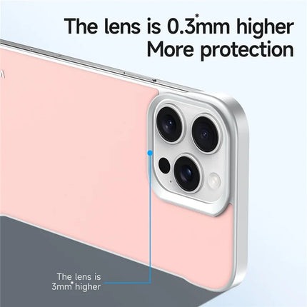 SULADA For iPhone 16 Pro Max Case Frameless PU + PC Back Phone Cover
