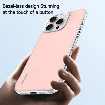 SULADA For iPhone 16 Pro Max Case Frameless PU + PC Back Phone Cover