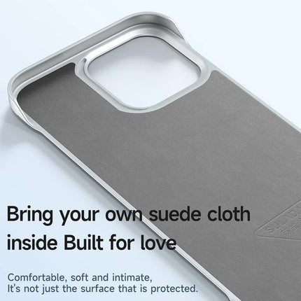 SULADA For iPhone 16 Pro Max Case Frameless PU + PC Back Phone Cover