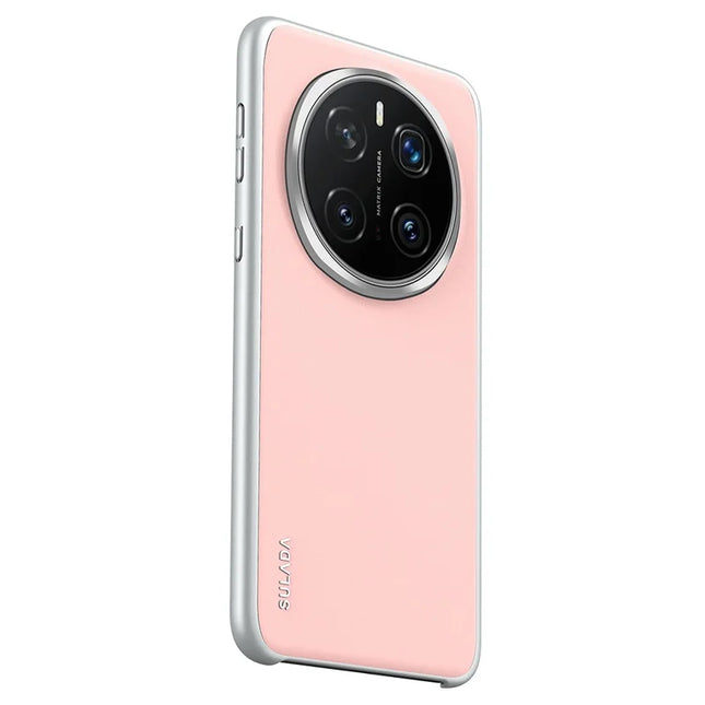SULADA For Honor Magic7 5G Case Frameless PU + PC Back Phone Cover - Pink