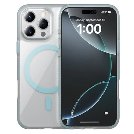 For iPhone 16 Pro Max Case Compatible with MagSafe PC + TPU + PE Shockproof Mobile Cover - Sky Blue