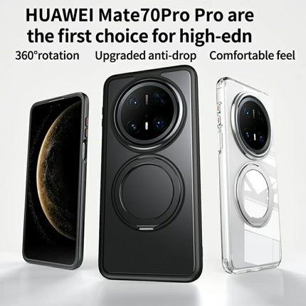 For Huawei Mate 70 Pro+  /  Mate 70 Pro Case Compatible with MagSafe TPU + Acrylic + Metal Kickstand Matte Phone Cover