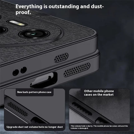 For Honor 300 Pro Case Wood Texture PU Leather Coated PC TPU Phone Cover