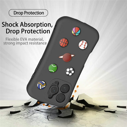 For iPhone 16 Pro Max Case Galaxy Series Pattern EVA Anti Drop Phone Cover
