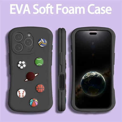 For iPhone 16 Pro Max Case Galaxy Series Pattern EVA Anti Drop Phone Cover