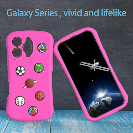 For iPhone 16 Pro Max Case Galaxy Series Pattern EVA Anti Drop Phone Cover