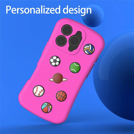 For iPhone 16 Pro Max Case Galaxy Series Pattern EVA Anti Drop Phone Cover