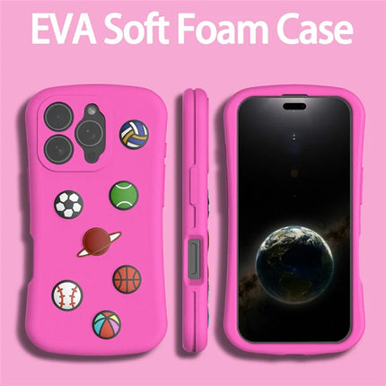 For iPhone 16 Pro Max Case Galaxy Series Pattern EVA Anti Drop Phone Cover