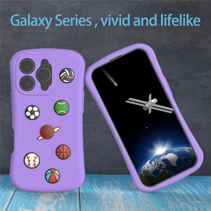 For iPhone 16 Pro Max Case Galaxy Series Pattern EVA Anti Drop Phone Cover