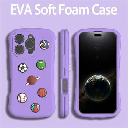 For iPhone 16 Pro Max Case Galaxy Series Pattern EVA Anti Drop Phone Cover