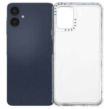For Samsung Galaxy A06 Crystal Clear Case 3 in 1 Shockproof PC + TPU Phone Cover 