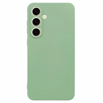For Samsung Galaxy A56 5G Case TPU Back Soft Anti-Scratch Fiber Lining Phone Cover - Matcha Green