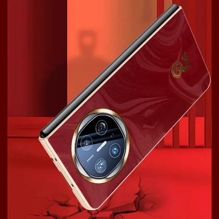 For Huawei Mate X6 Case PU Leather Hard PC Folding Phone Cover