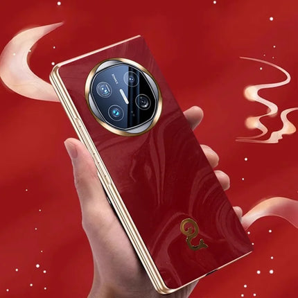 For Huawei Mate X6 Case PU Leather Hard PC Folding Phone Cover