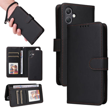 BETOPNICE 005 For Samsung Galaxy A06 Stand Case PU Leather Wallet Phone Cover - Black