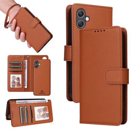 BETOPNICE 005 For Samsung Galaxy A06 Stand Case PU Leather Wallet Phone Cover - Brown
