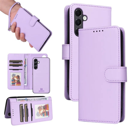 BETOPNICE 005 For Samsung Galaxy A16 4G / 5G Stand Case PU Leather Wallet Phone Cover - Purple