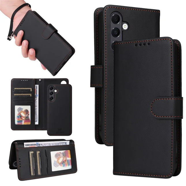 BETOPNICE 005 For Samsung Galaxy A16 4G / 5G Stand Case PU Leather Wallet Phone Cover - Black
