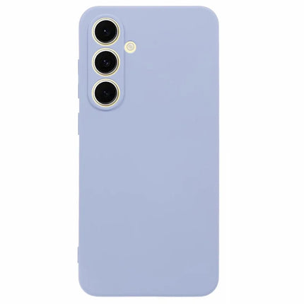 For Samsung Galaxy A36 5G Case TPU Back Soft Anti-Scratch Fiber Lining Phone Cover - Light Purple