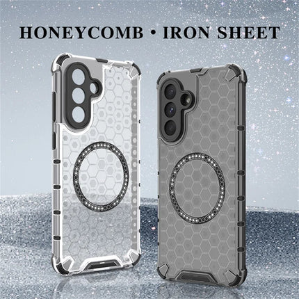 For Samsung Galaxy A56 5G  /  A36 5G Case Compatible with MagSafe Honeycomb Design TPU + PC Phone Cover