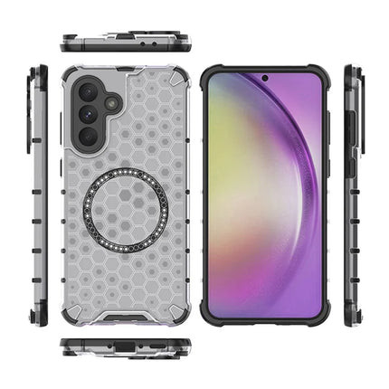 For Samsung Galaxy A56 5G  /  A36 5G Case Compatible with MagSafe Honeycomb Design TPU + PC Phone Cover
