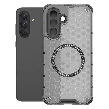 For Samsung Galaxy A56 5G  /  A36 5G Case Compatible with MagSafe Honeycomb Design TPU + PC Phone Cover - Grey