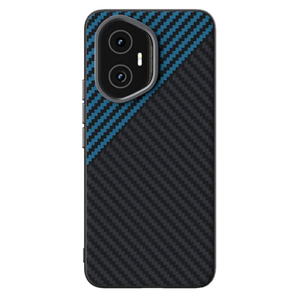 ABEEL For Honor 300 Case Compatible with MagSafe Carbon Fiber Texture Back Cover - Black  /  Blue